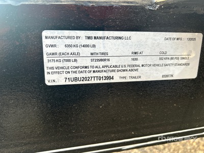 2026 Double A 8320T7K Remolque Portamaquinaria