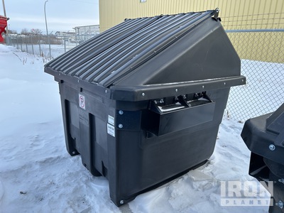 Heavy-Duty Polyethylene 6 cyd Waste Container (Unused)