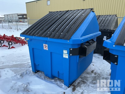 Heavy-Duty Polyethylene 6 cyd Waste Container (Unused)