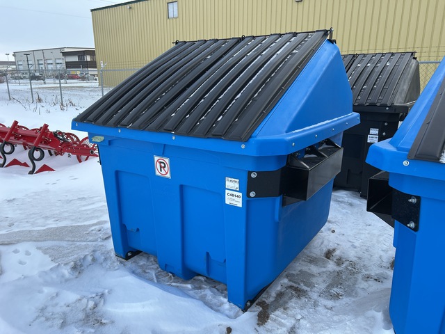 Heavy-Duty Polyethylene 6 cyd Waste Container (Unused)