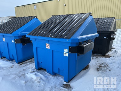 Heavy-Duty Polyethylene, 6 cyd Waste Container (Unused)