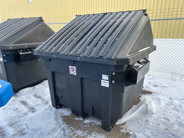 Heavy-Duty Polyethylene, 6 cyd Waste Container (Unused)