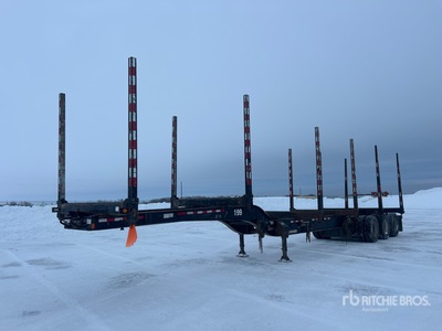 2018 Doepker 53 ft Tri/A Hayrack Log Trailer