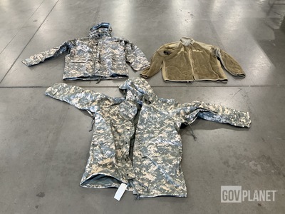 (5) Cold Weather Parkas, (9) Cold Weather Jackets & Assorted Items