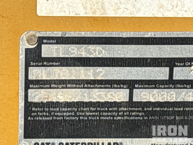 MANIPULADOR 2019 CATERPILLAR