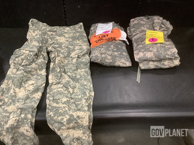 (19) Pairs of Cold Weather Trousers, (4) Cold Weather Parkas & Assorted Items