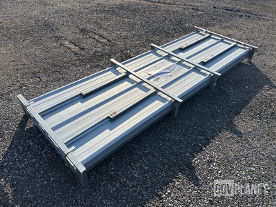 (100) Piece Lot of 10' Long Corrugated Steel Panels