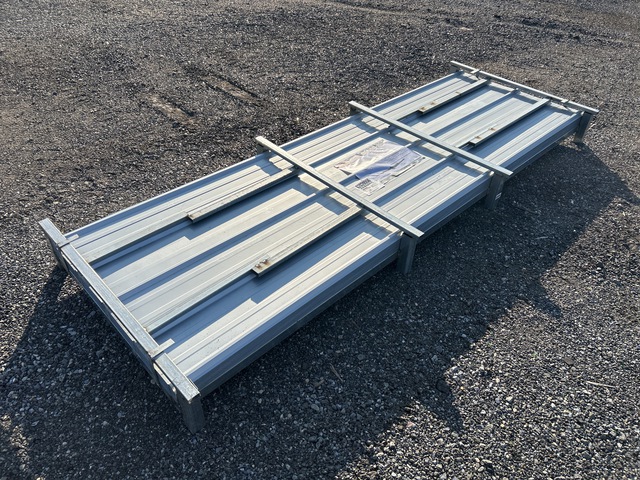 (100) Piece Lot of 10' Long Corrugated Steel Panels