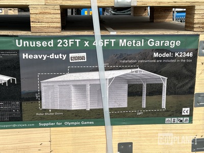 KJ K2346 Metal Garage - Unused