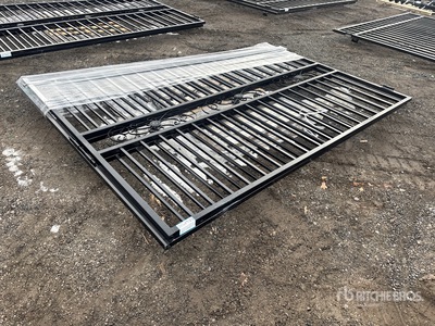 2026 SKLP SK-T20X 20 ft x 7 ft Wrought Iron Bi-Parting Driveway Gate (Unused)