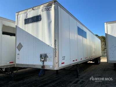 2011 Wabash DVCVHPC 53 ft x 102 in T/A Van Trailer