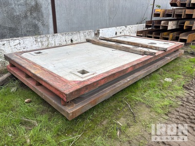 Qty of 1 8 ft x 16 ft Steel Frame/Aluminum Panel Trench Shield