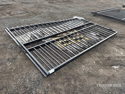2026 SKLP SK-T20X 20 ft x 7 ft Wrought Iron Bi-Parting Driveway Gate (Unused)