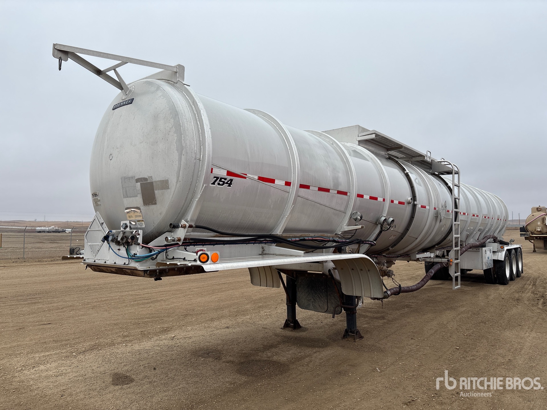 2013 Brenner 10500 gal Tri/A Crude Oil Tanker Trailer