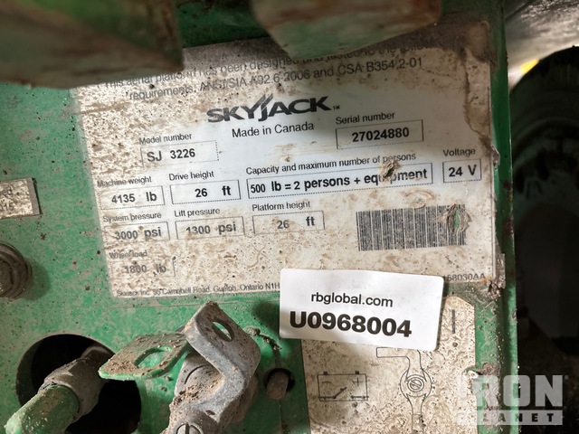 ELEVADOR TIJERA 2015 SKYJACK SJIII3226