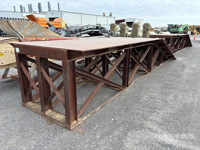 Quantity of (2) 25 ft x 6 ft Steel Ramps