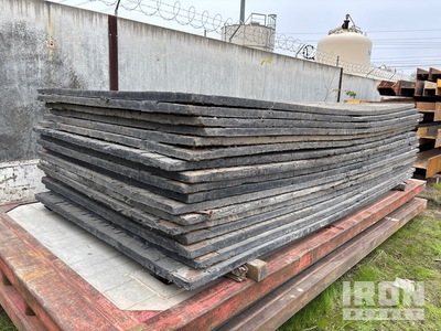 Quantity of (17) 6 ft 6 in x 13 ft 5 in x 47 mm Heavyweight Ground Protection Mats