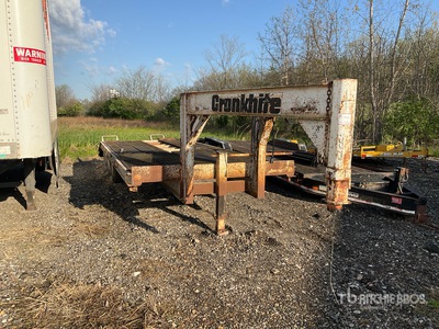 1985 Cronkhite 19 ft T/A Gooseneck Remolque Portamaquinaria