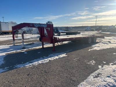 2011 Titan 28 ft T/A Gooseneck Plant Trailer