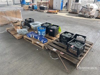 Quantity of (3) Pallets of Quantity of Bolts & Screws Divers - Industriel