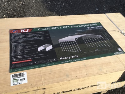 KJ K4020 Steel Carport Shed - Unused
