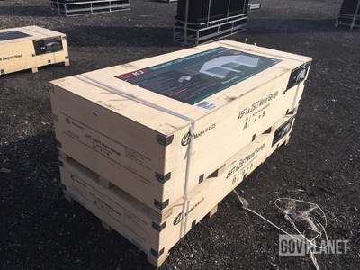 KJ K4525 Double Garage Steel Barn Shed - Unused