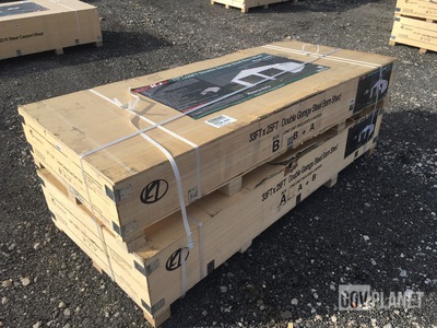 KJ K3325 Double Garage Steel Barn Shed - Unused