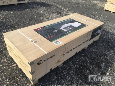 KJ K2223 Double Garage Metal Shed - Unused