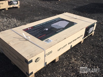 KJ K1220 Single Garage Metal Shed - Unused