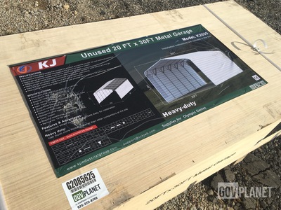 KJ K2030 Metal Garage - Unused