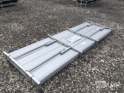 (100) Piece Lot of 10' Long Corrugated Steel Panels