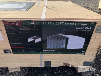 KJ K2030 Metal Garage - Unused
