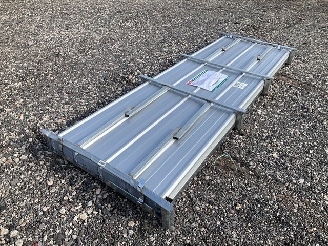 (100) Piece Lot of 10' Long Corrugated Steel Panels