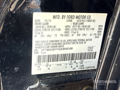 2016 Ford F-350 Lariat 4x4 Crew Cab Pickup