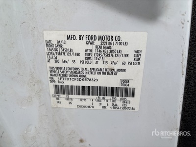 2013 Ford F-150 XL 4x2 Extended Cab Pick-up