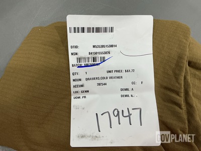 (3) Cold Weather Shirts, (30) Cold Weather Jackets & Assorted Items