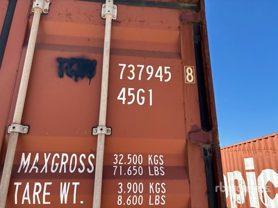 40 ft High Cube Storage Container