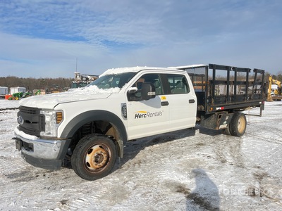 2018 Ford F-550 XL 4x4 Crew Cab Flatbed Truck