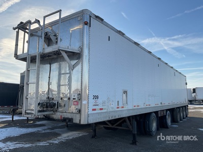 2009 Manac 30650C05 50 ft x 102 in 6-Axle Moving Floor Open-Top Chip Trailer