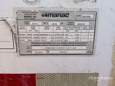 2009 Manac Chip Trailer