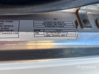 2012 Peterbilt 367 8x6 Liquid Nitrogen Pump Truck (Inoperable)