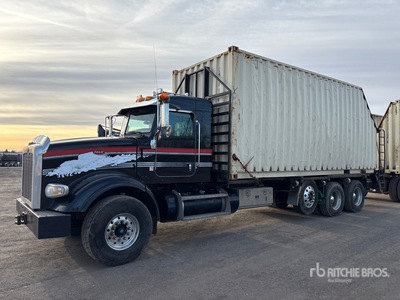 Rotobec Elite Knuckle Boom on 2013 Peterbilt 389K 8x4 Grapple Truck (Glider Kit)