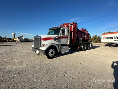 2017 Global Vacuum on 2012 Freightliner Coronado 122 6x4 Vacuum Tanker Truck