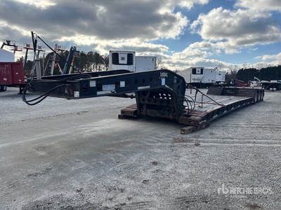 1990 Tri/A Single Drop Removable Gooseneck Lowboy Trailer