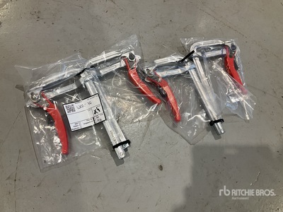 Quantity of (4) Heavy Duty Ratchet Welding Clamps 250mm x 120mm متفرقات  (Unused)