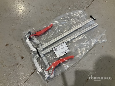 Quantity of (2) Heavy Duty Ratchet Welding Clamps 500mm x 120mm متفرقات  (Unused)
