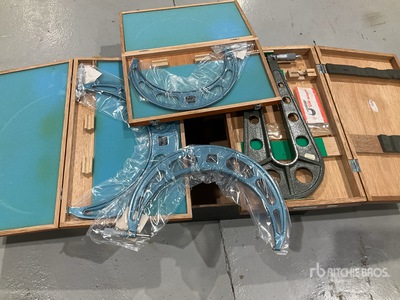 Quantity of (4) Large Mitutoyo and Draper Micrometers (Unused)