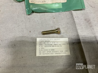 (500) New Stanton Machining 360A635 Machine Bolts