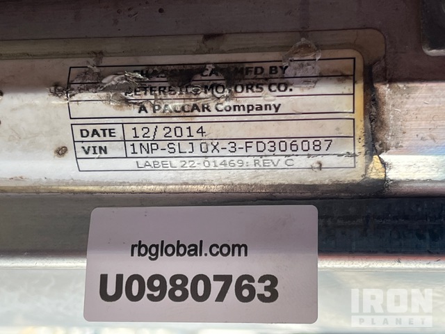 CAMIóN CHASIS 2015 PETERBILT 365