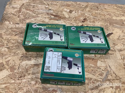 Quantity of (3) (1x) 150mm, (2x) 190mm Air Hammer Utensili (Unused)